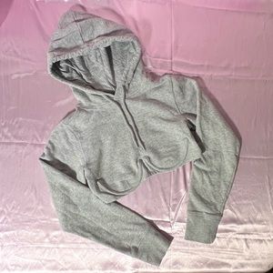 cropped hoodie bustier